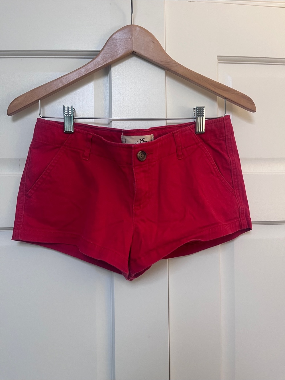 Hollister Bright Red High-Waist Women's Shorts